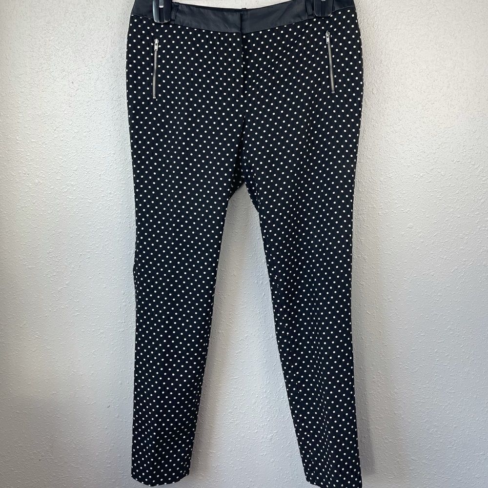 I ❤️ Ronson White Polka Dot Pants Size 8 EUC